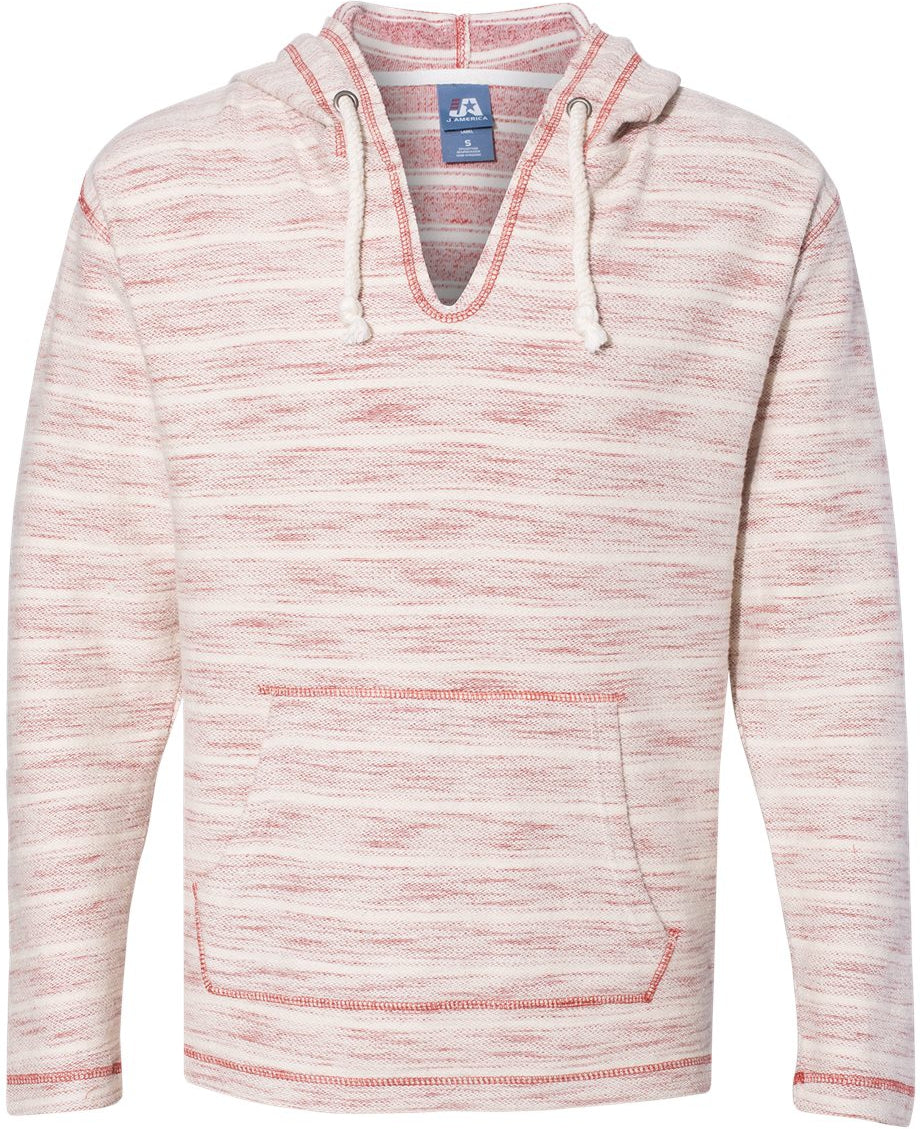 J America Baja French Terry V-Neck Hooded Pullover - The Ultimate Men's Casual Wear