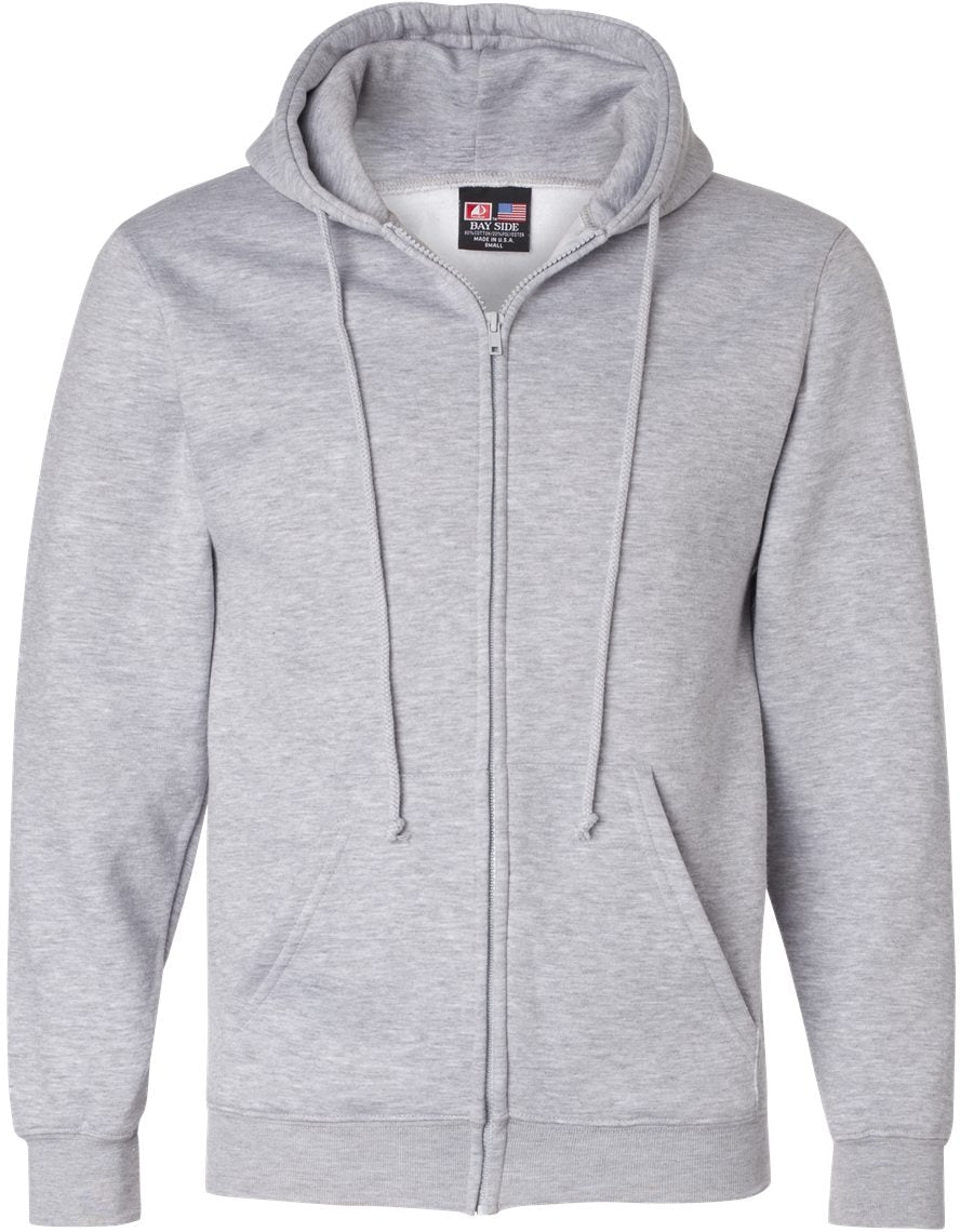Bayside USA-Made Full-Zip Hooded Sweatshirt: Your Ultimate Cold-Weather Essential