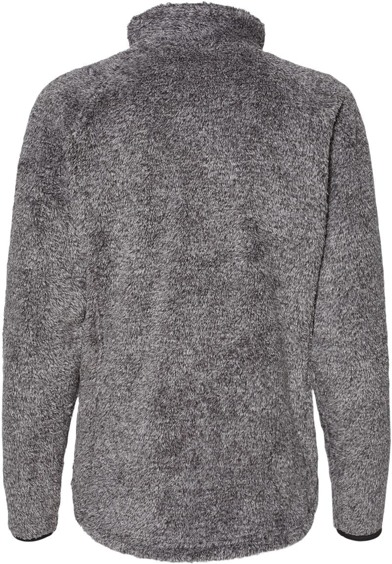 J. America Ladies' Enchanting Boundary Shag Frosty Sherpa Full-Zip Jacket