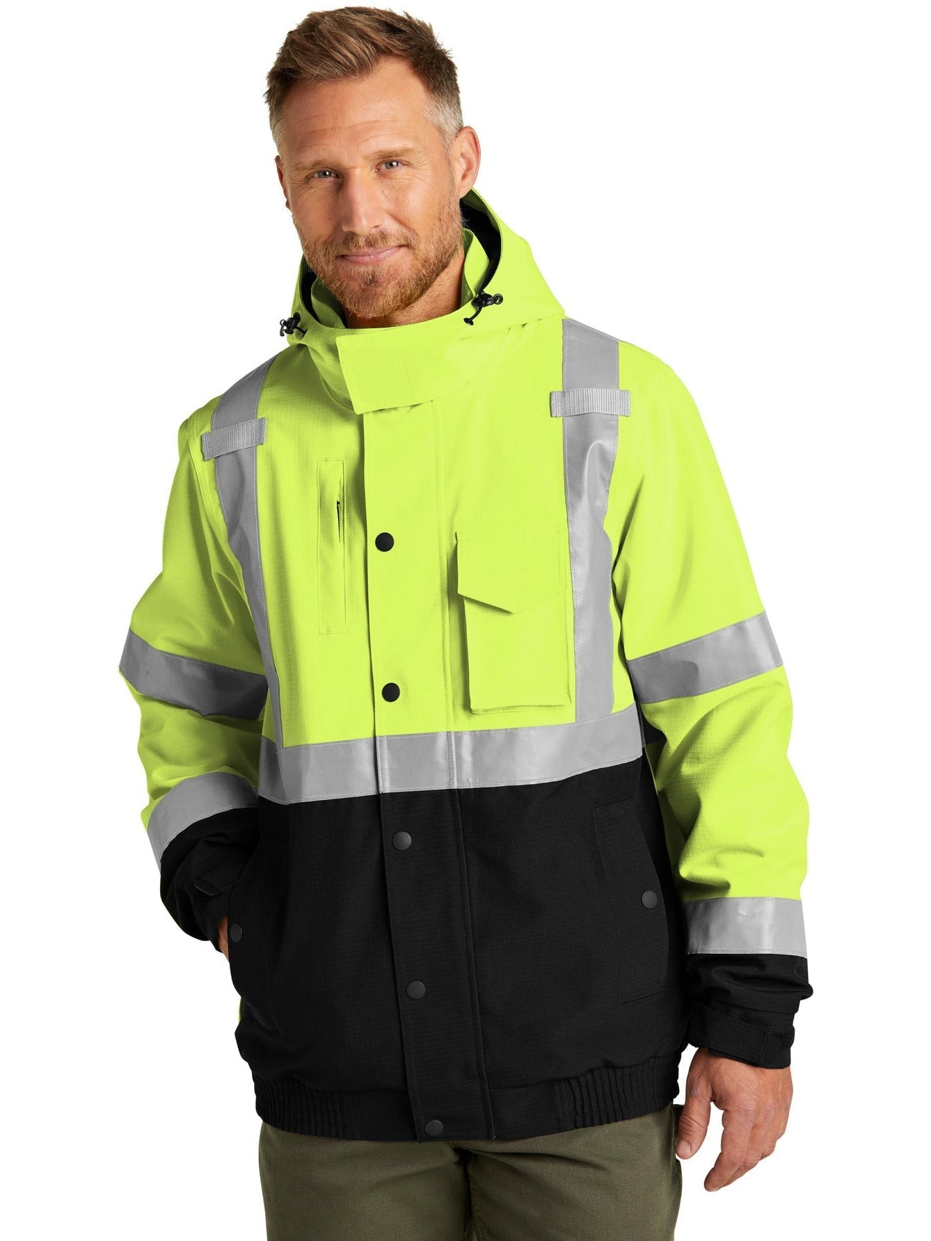 CornerStone ANSI 107 Class 3: The Ultimate Waterproof Insulated Ripstop Bomber Jacket