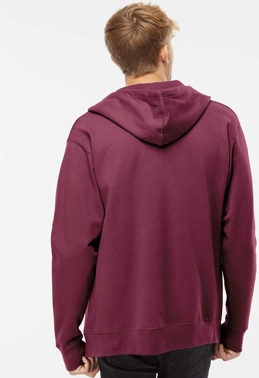 Independent Trading Co. Premium Midweight Full-Zip Hooded Sweatshirt