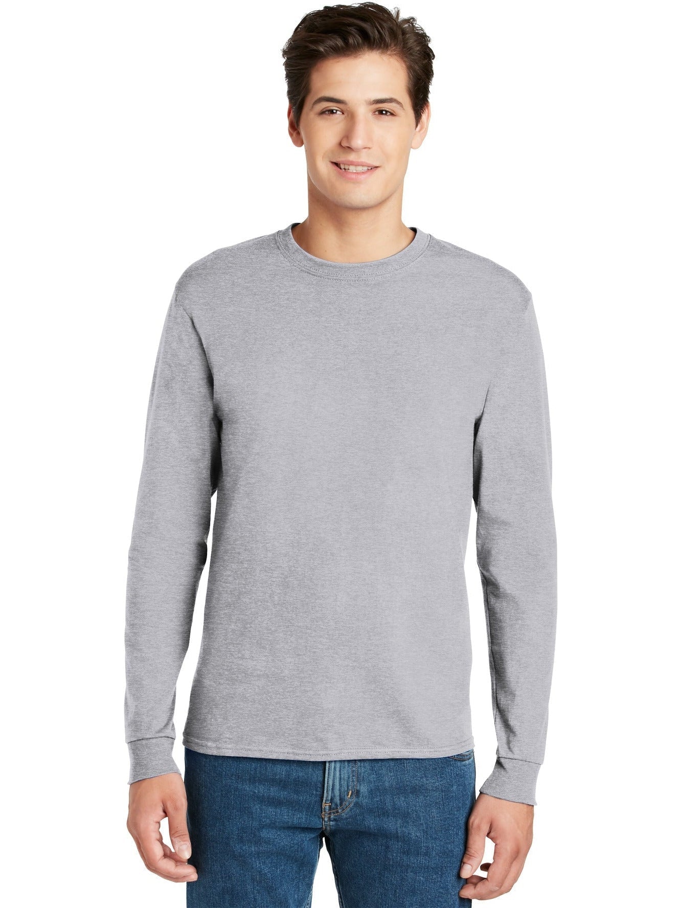 Hanes Authentic 100% Cotton Long Sleeve T-Shirt - Outlet Deal!