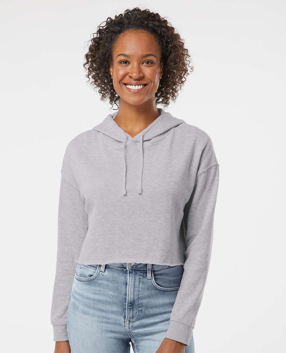 Independent Trading Co. Women's Stunning Lightweight Cropped Hooded Sweatshirt