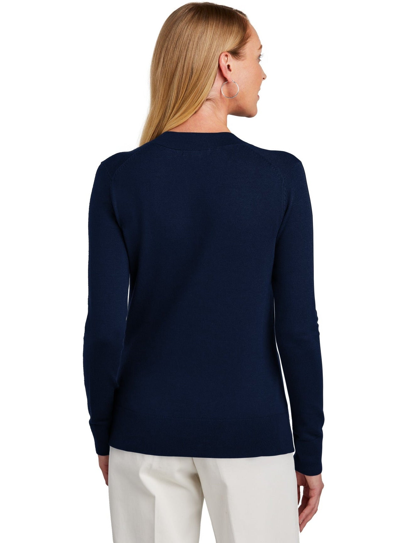 Brooks Brothers Women's Irresistible Cotton Stretch V-Neck Sweater