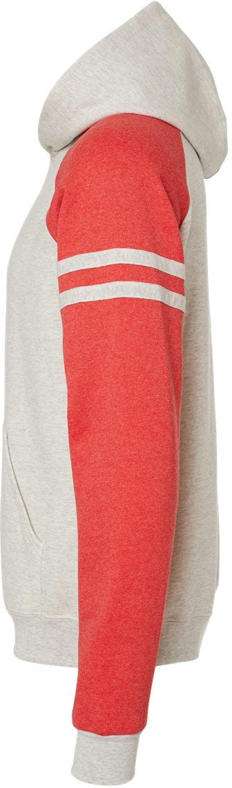 Jerzees Nublend Varsity Colorblocked Raglan Hoodie - A Must - Have Sweatshirt!
