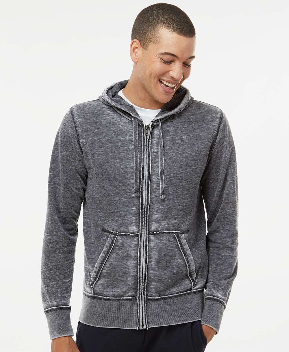 J America Vintage Zen Fleece: The Ultimate Full - Zip Hooded Sweatshirt for Men