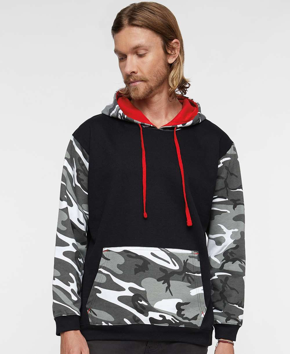 Code Five Fashionable Camo Hooded Sweatshirt - A Must - Have!