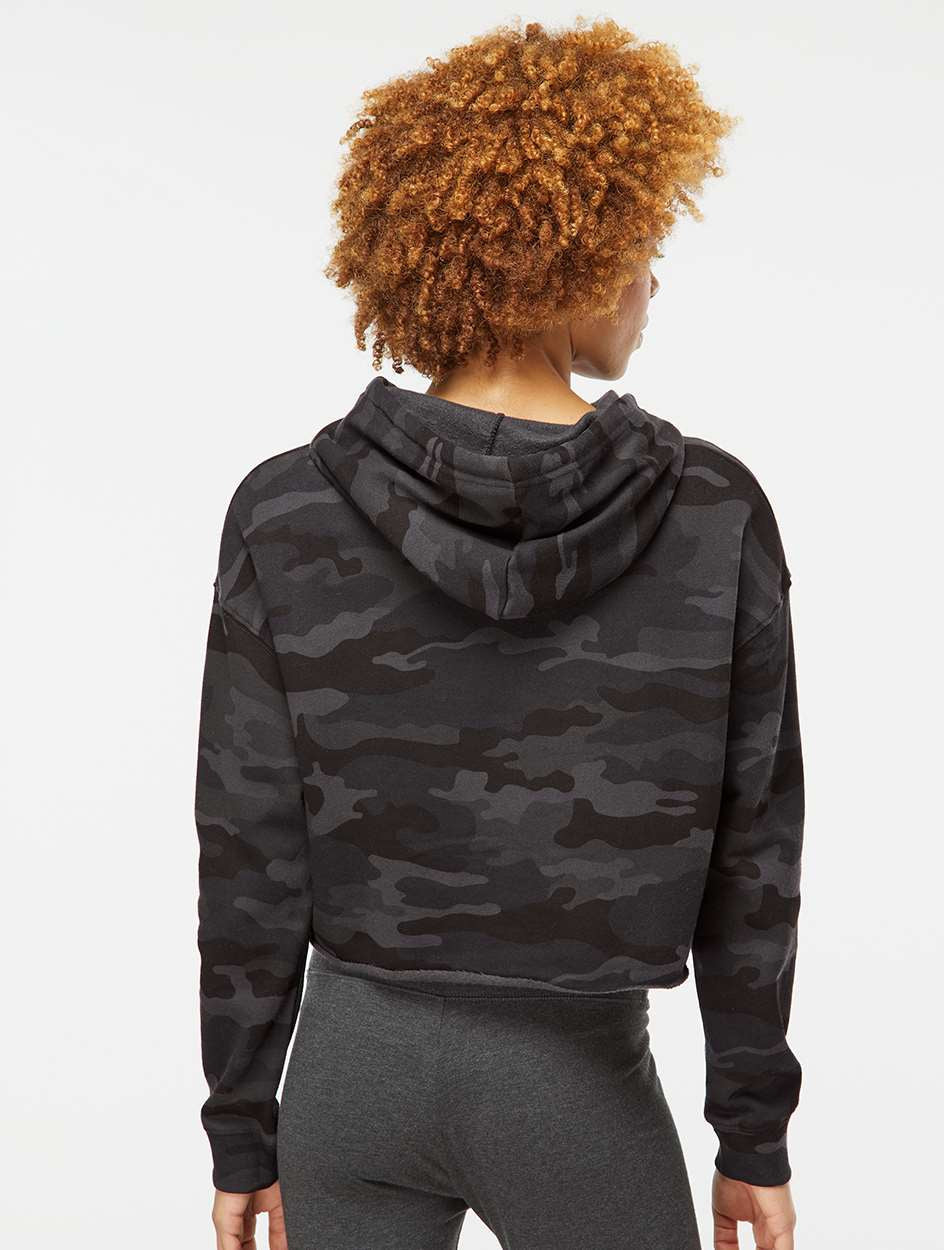 Independent Trading Co. Women's Stunning Lightweight Cropped Hooded Sweatshirt