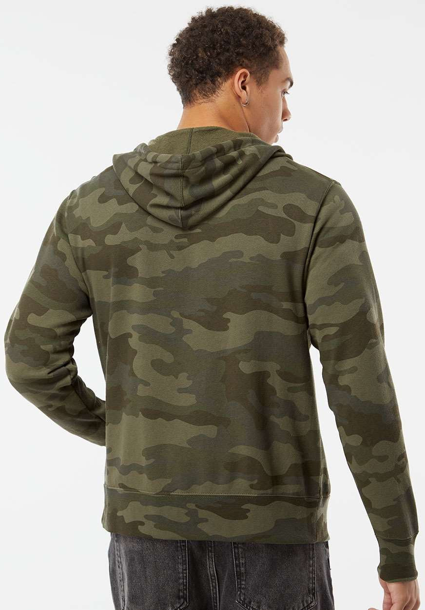 Independent Trading Co. Stylish Lightweight Full-Zip Hooded Sweatshirt