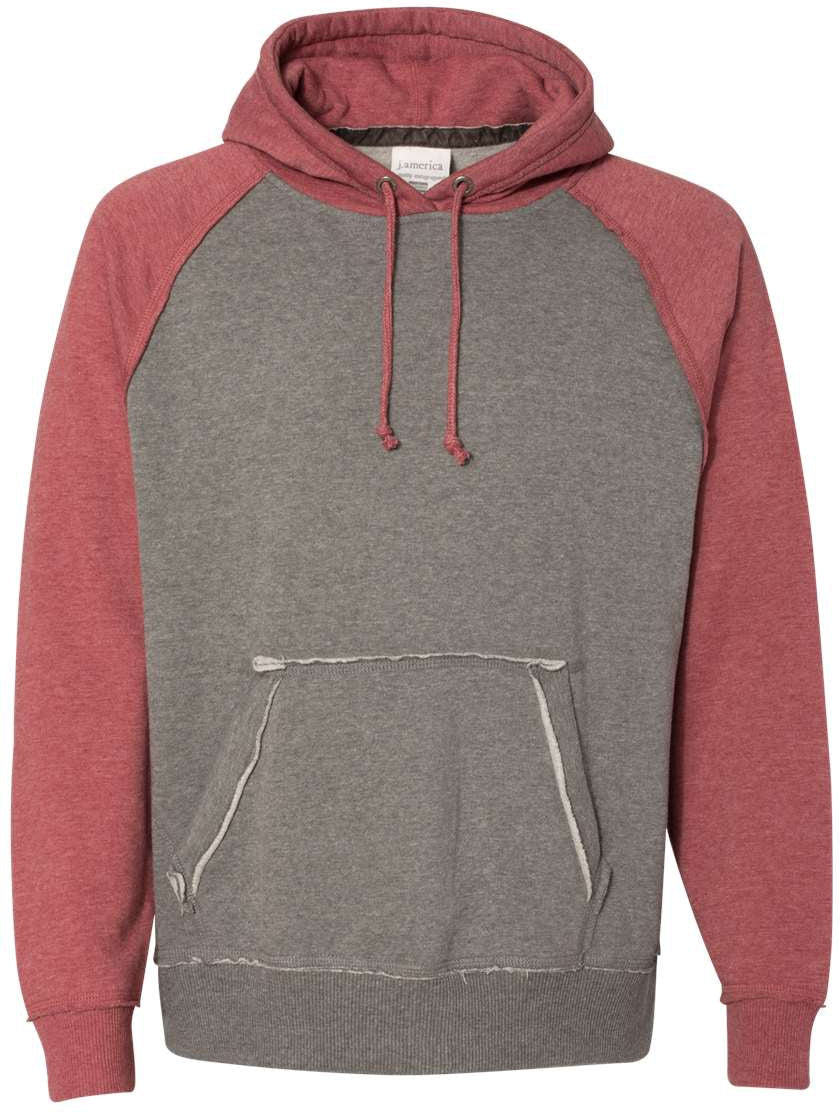 J America Vintage Heather Men's Hooded Sweatshirt - A Fashionable and Durable Choice