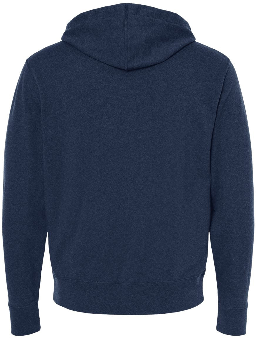 Independent Trading Co. Stylish Heathered French Terry Full-Zip Hooded Sweatshirt