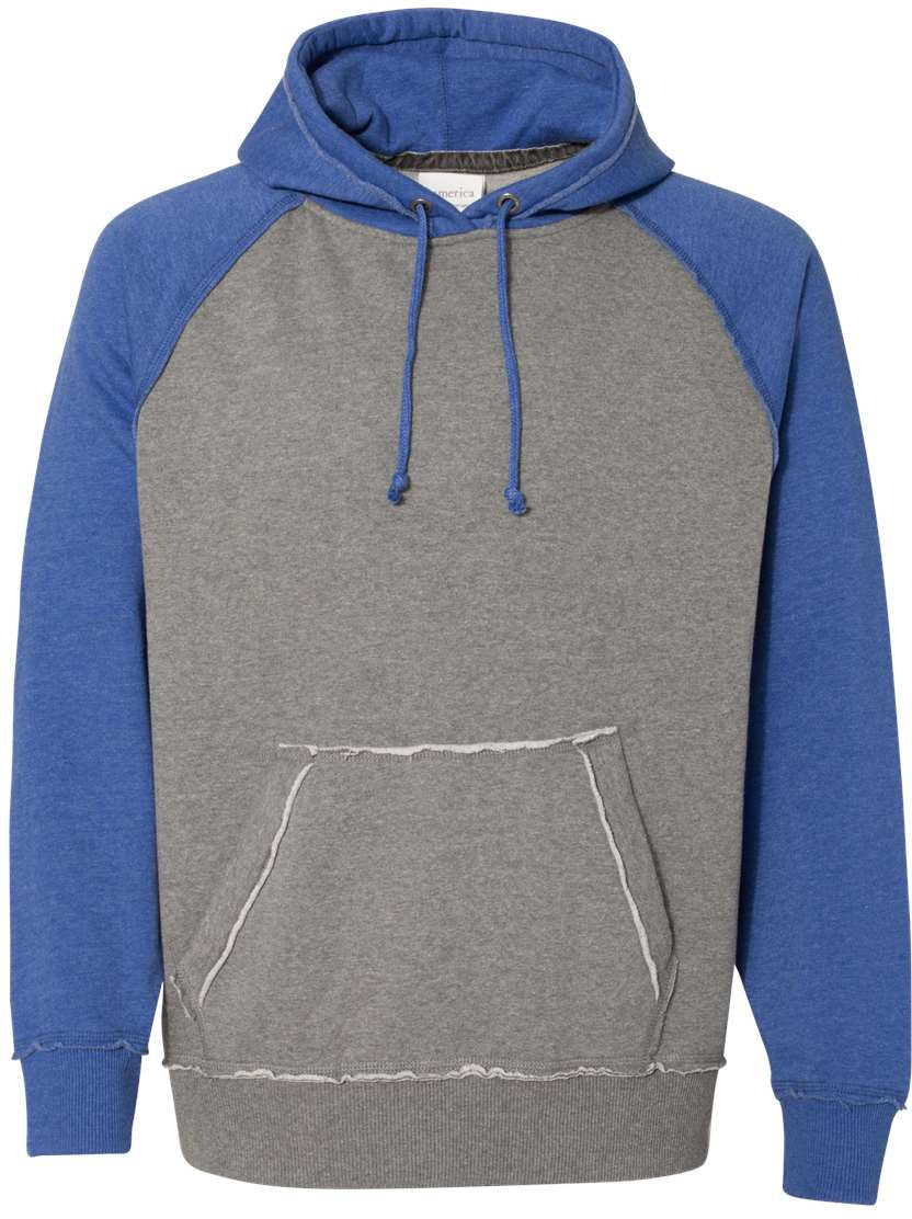 J America Vintage Heather Men's Hooded Sweatshirt - A Fashionable and Durable Choice
