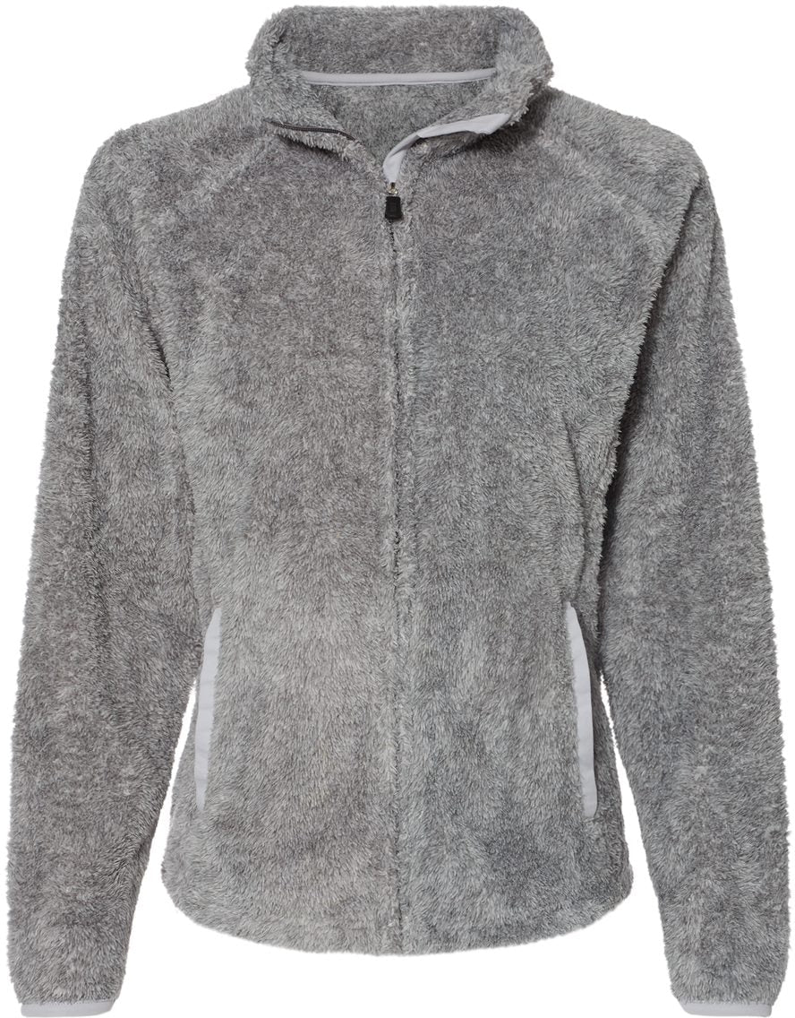 J. America Ladies' Enchanting Boundary Shag Frosty Sherpa Full-Zip Jacket