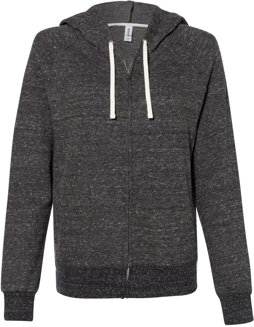 Jerzees Ladies' Snow Heather French Terry Full-Zip Hooded Sweatshirt: A Must-Have Fashion Essential!
