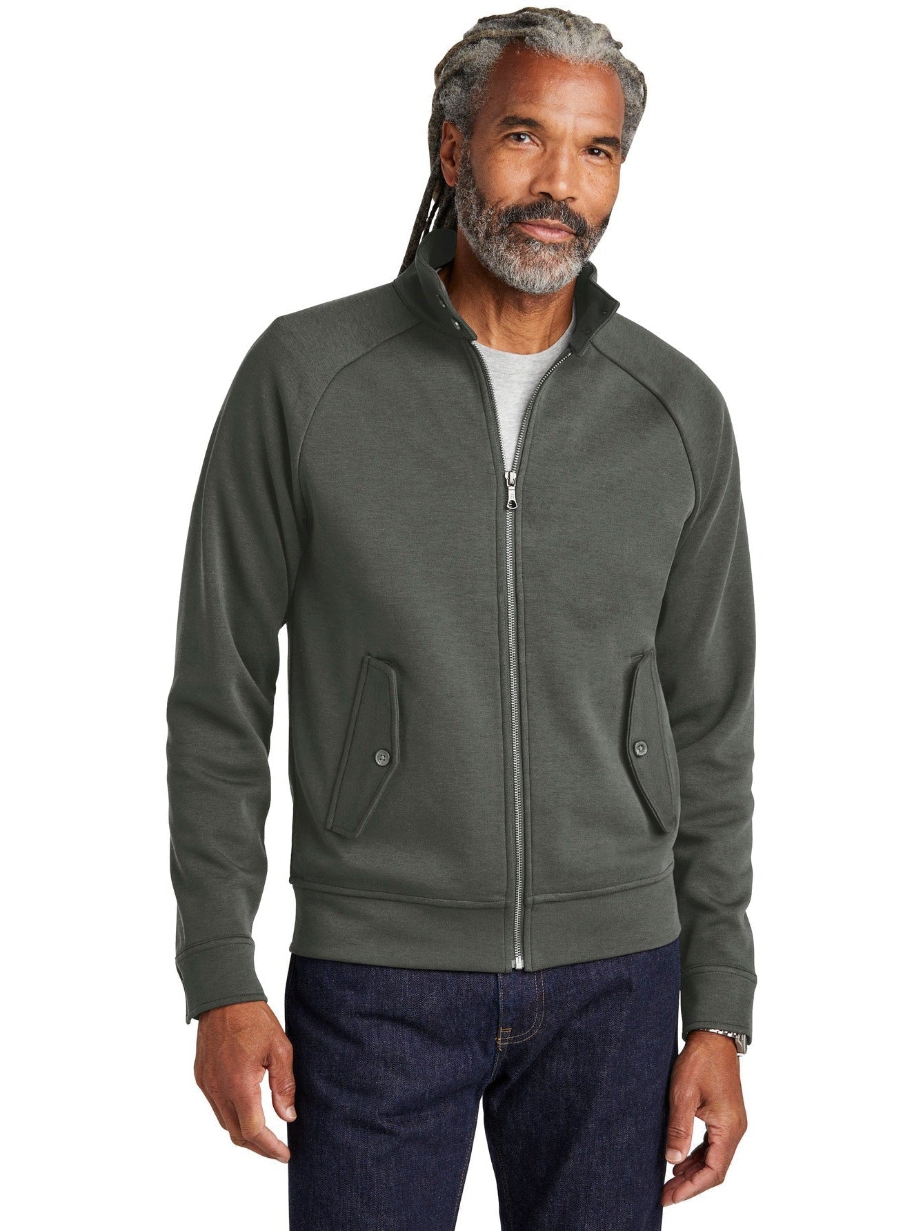 Brooks Brothers Double-Knit Full-Zip Jacket: The Epitome of Casual Cool