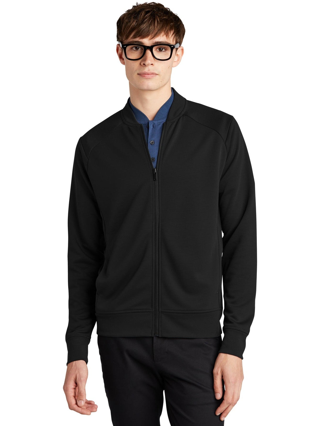 OUTLET - Mercer+Mettle Double - Knit Stylish Bomber Jacket