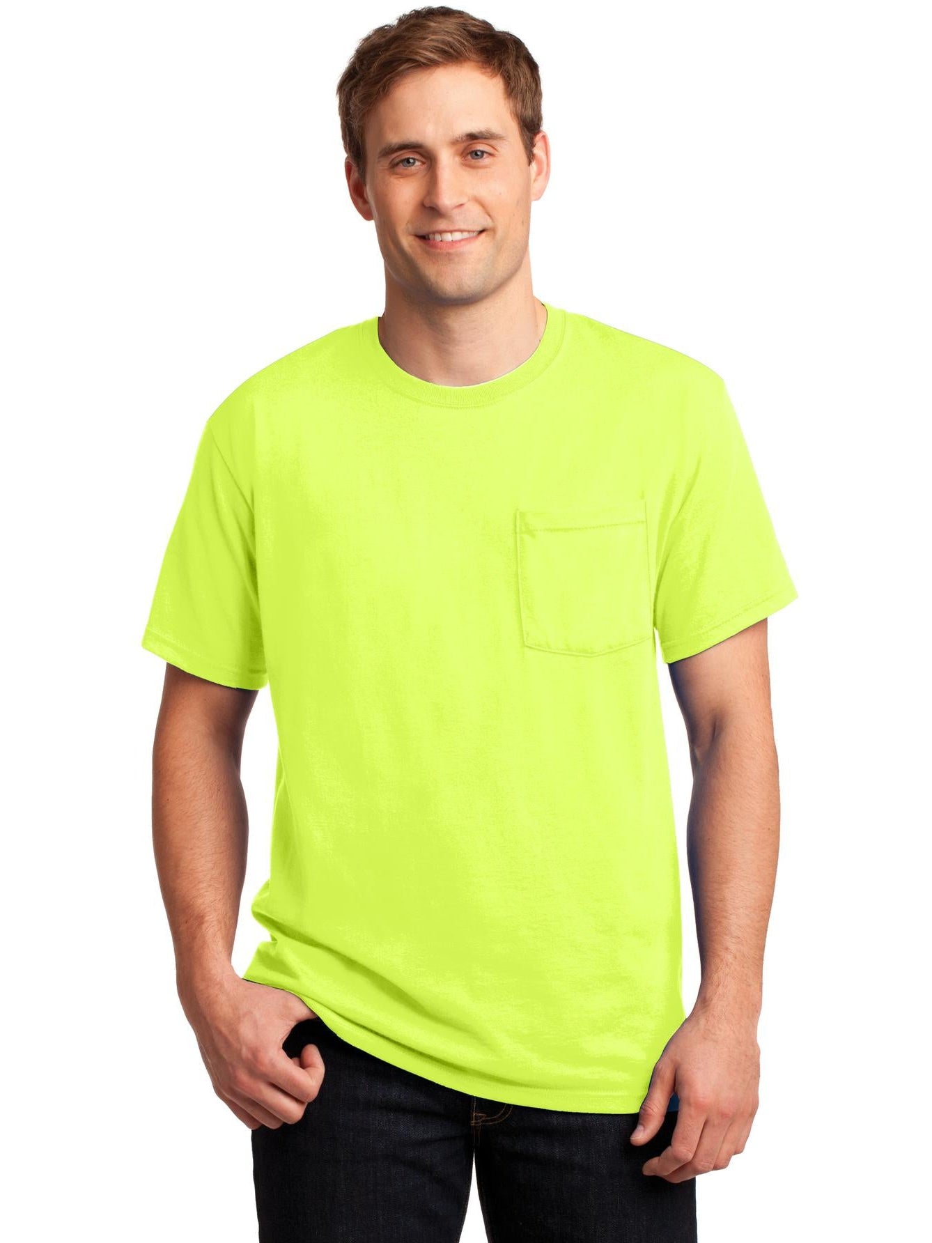 Don't Miss! Jerzees Dri-Power Active 50/50 Cotton/Poly Pocket T-Shirt