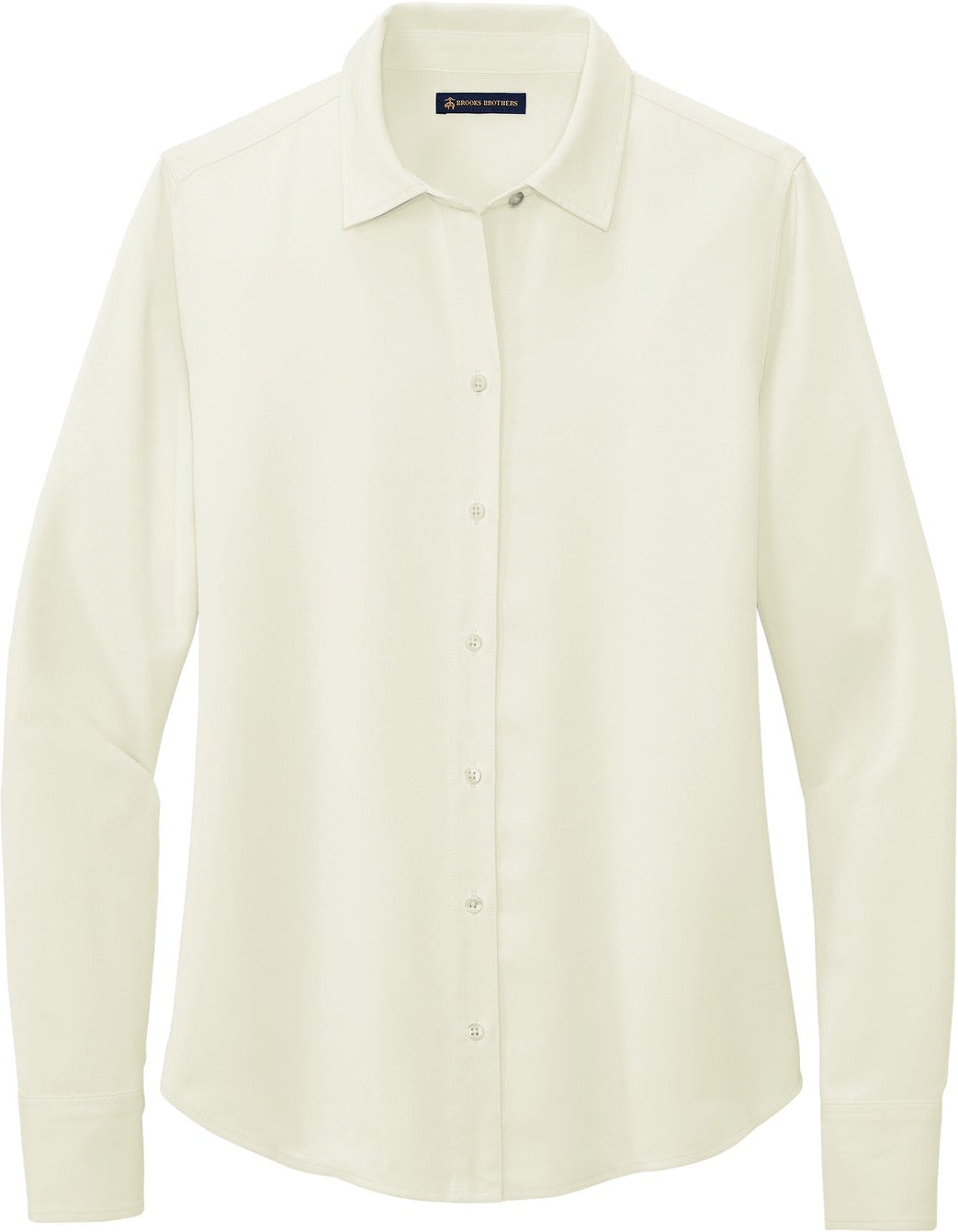 Brooks Brothers Elegant Ladies Full-Button Satin Blouse