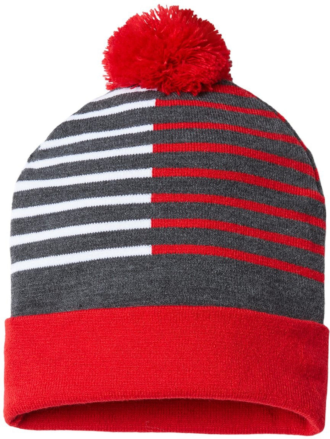 Stunning USA-Made Captain America-Inspired Half Color Beanie