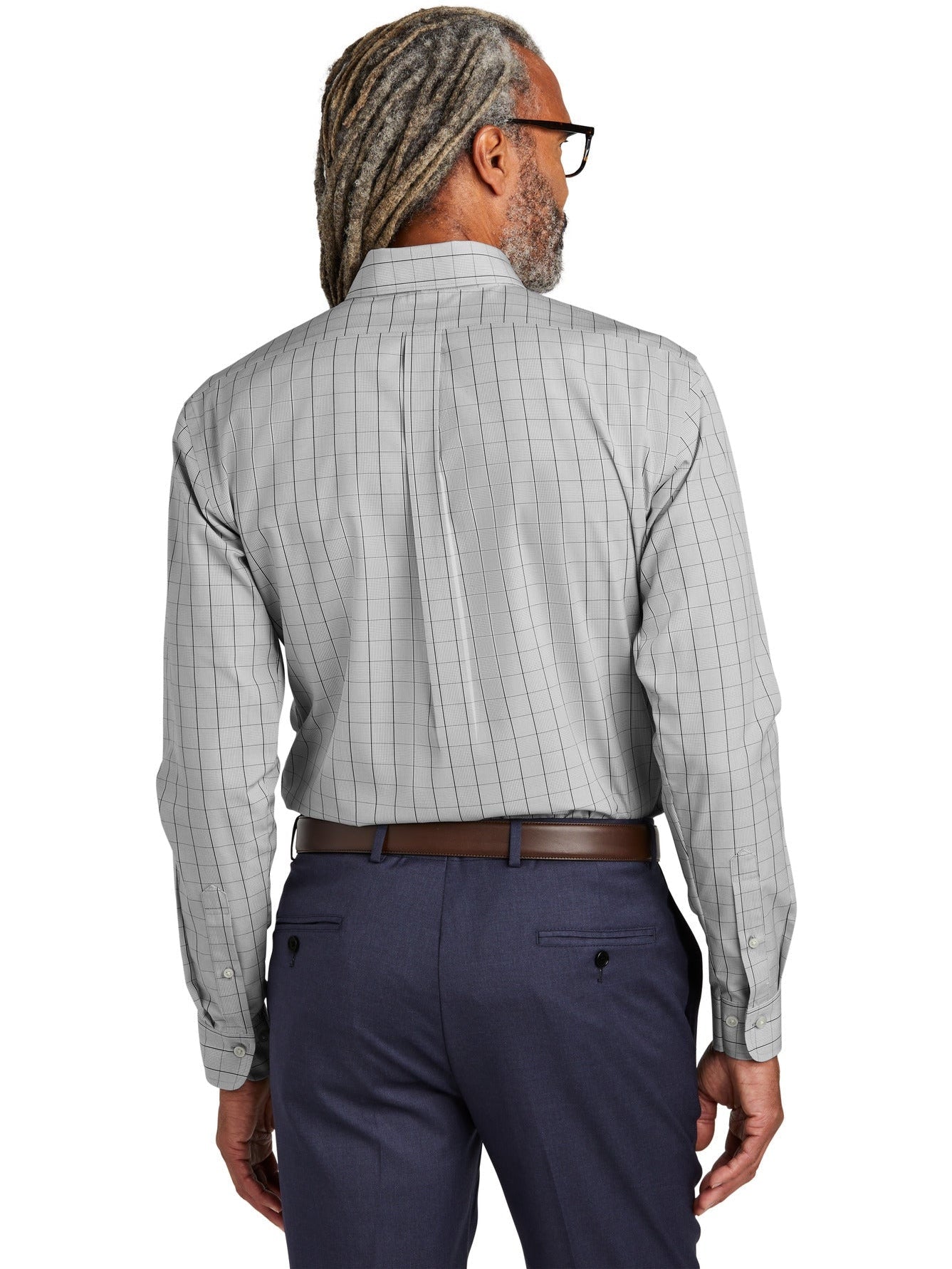 Brooks Brothers Wrinkle-Free Stretch Patterned Shirt - Look Sharp with Ease!