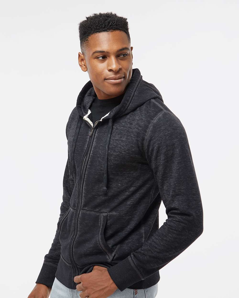 J America Vintage Zen Fleece: The Ultimate Full - Zip Hooded Sweatshirt for Men