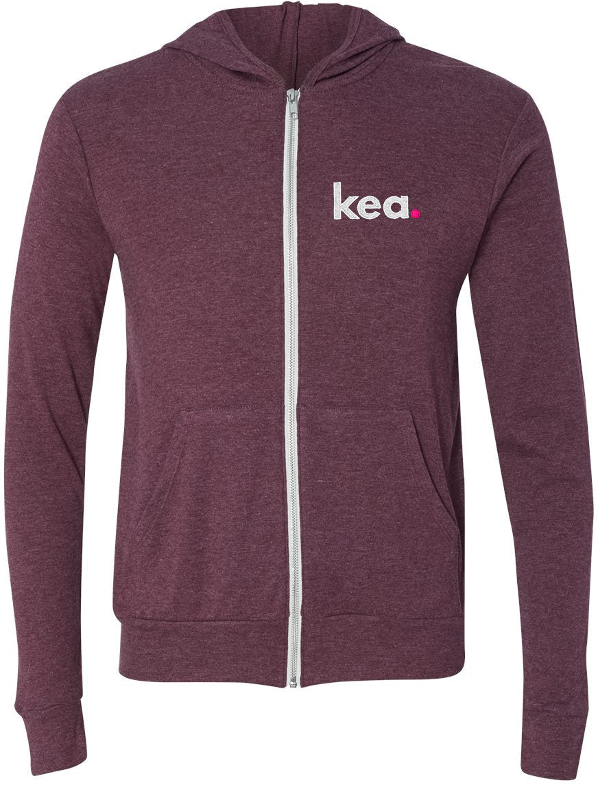 Bella+Canvas Unisex Triblend Lightweight Full-Zip Hooded Long Sleeve Tee - A Must-Have!