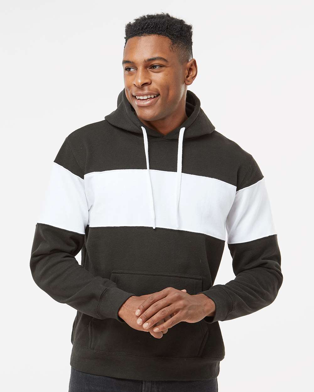 J. America's Stunning Varsity Fleece Colorblocked Hooded Sweatshirt - A Must-Have!
