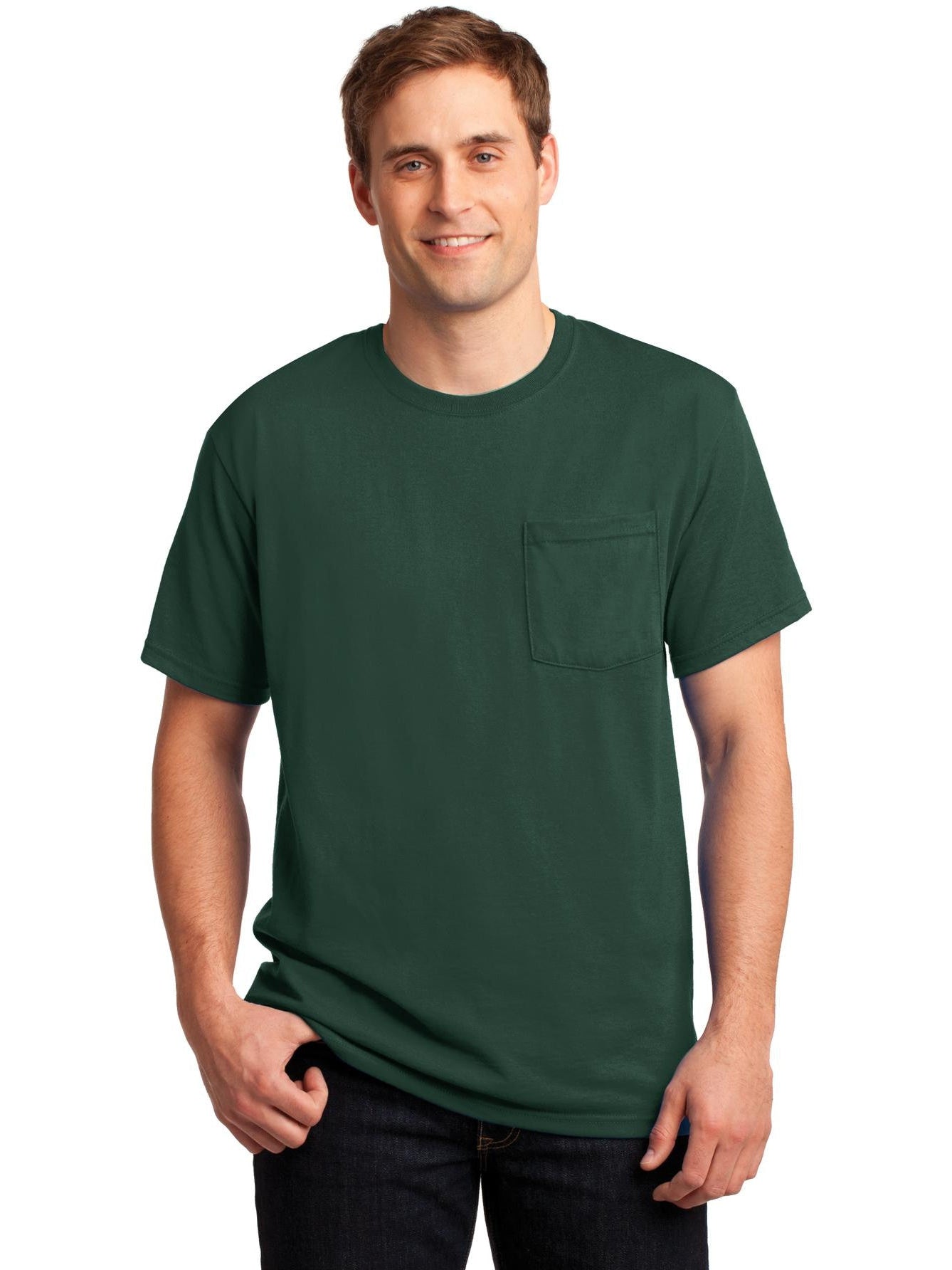 Don't Miss! Jerzees Dri-Power Active 50/50 Cotton/Poly Pocket T-Shirt