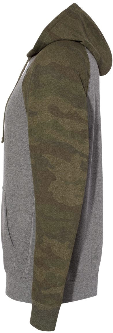 Independent Trading Co. Exclusive Blend Raglan Hooded Sweatshirt - A Must - Have!