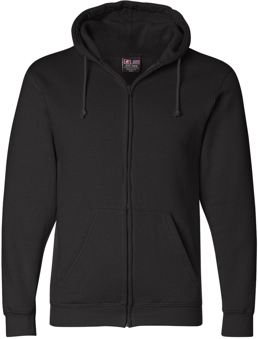 Bayside USA-Made Full-Zip Hooded Sweatshirt: Your Ultimate Cold-Weather Essential