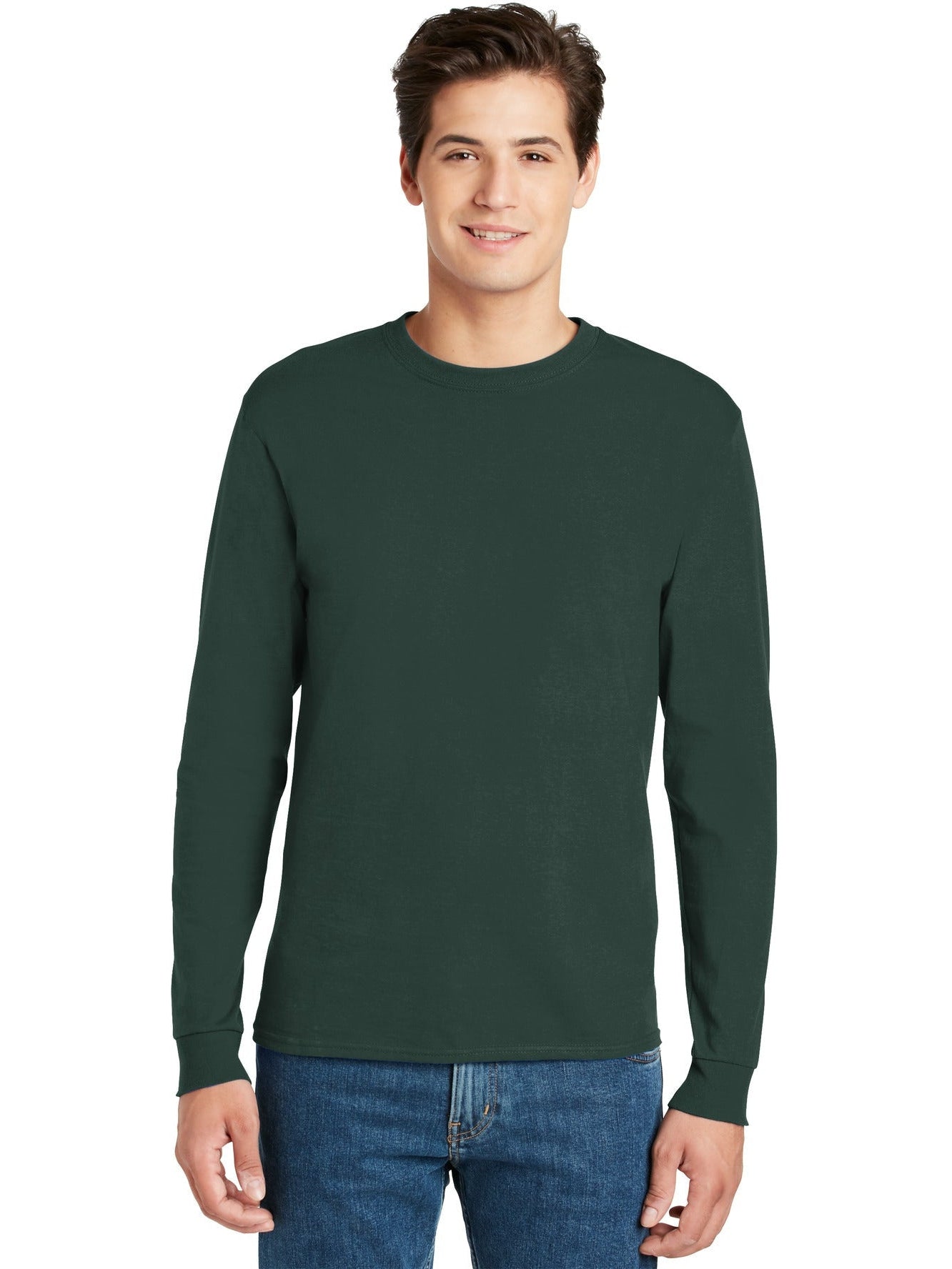 Hanes Authentic 100% Cotton Long Sleeve T-Shirt - Outlet Deal!