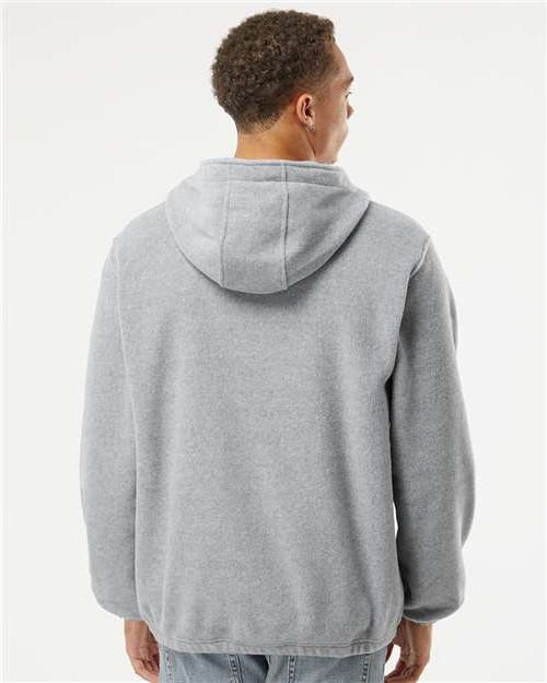 Burnside Polar Fleece Quarter-Zip Hooded Pullover: Cozy & Functional