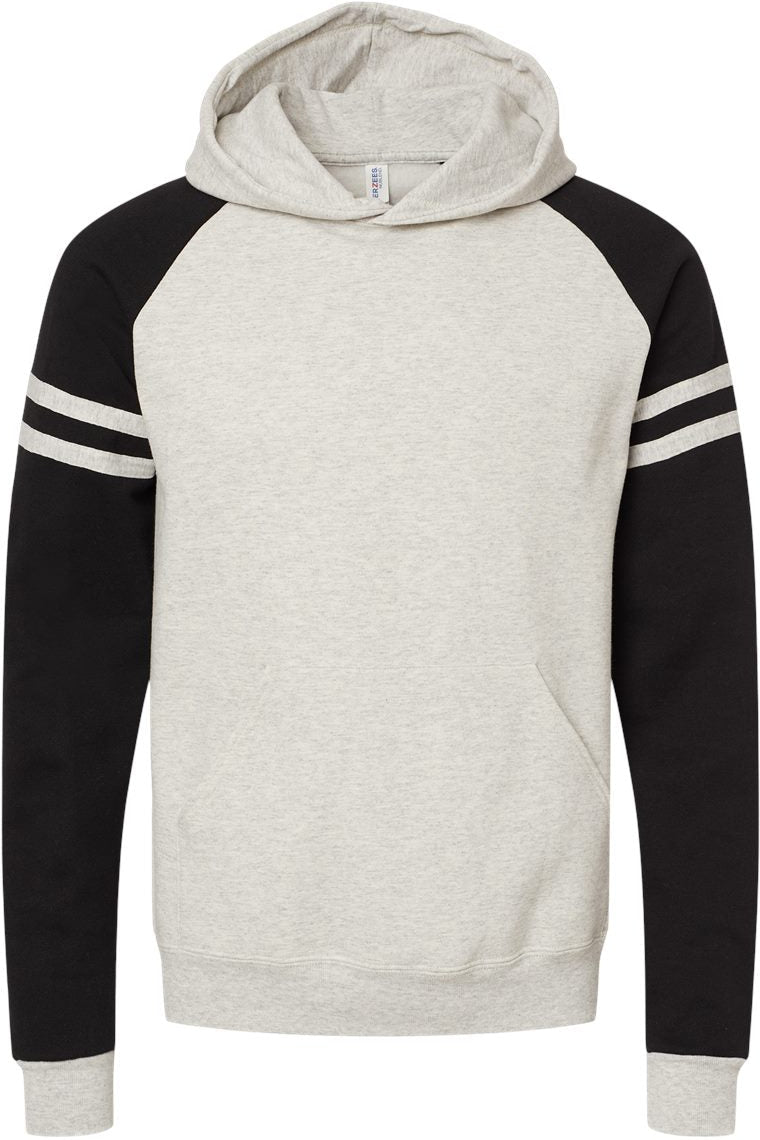 Jerzees Nublend Varsity Colorblocked Raglan Hoodie - A Must - Have Sweatshirt!