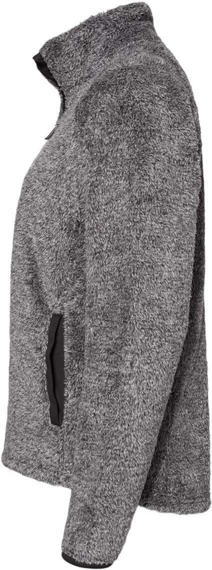 J. America Ladies' Enchanting Boundary Shag Frosty Sherpa Full-Zip Jacket