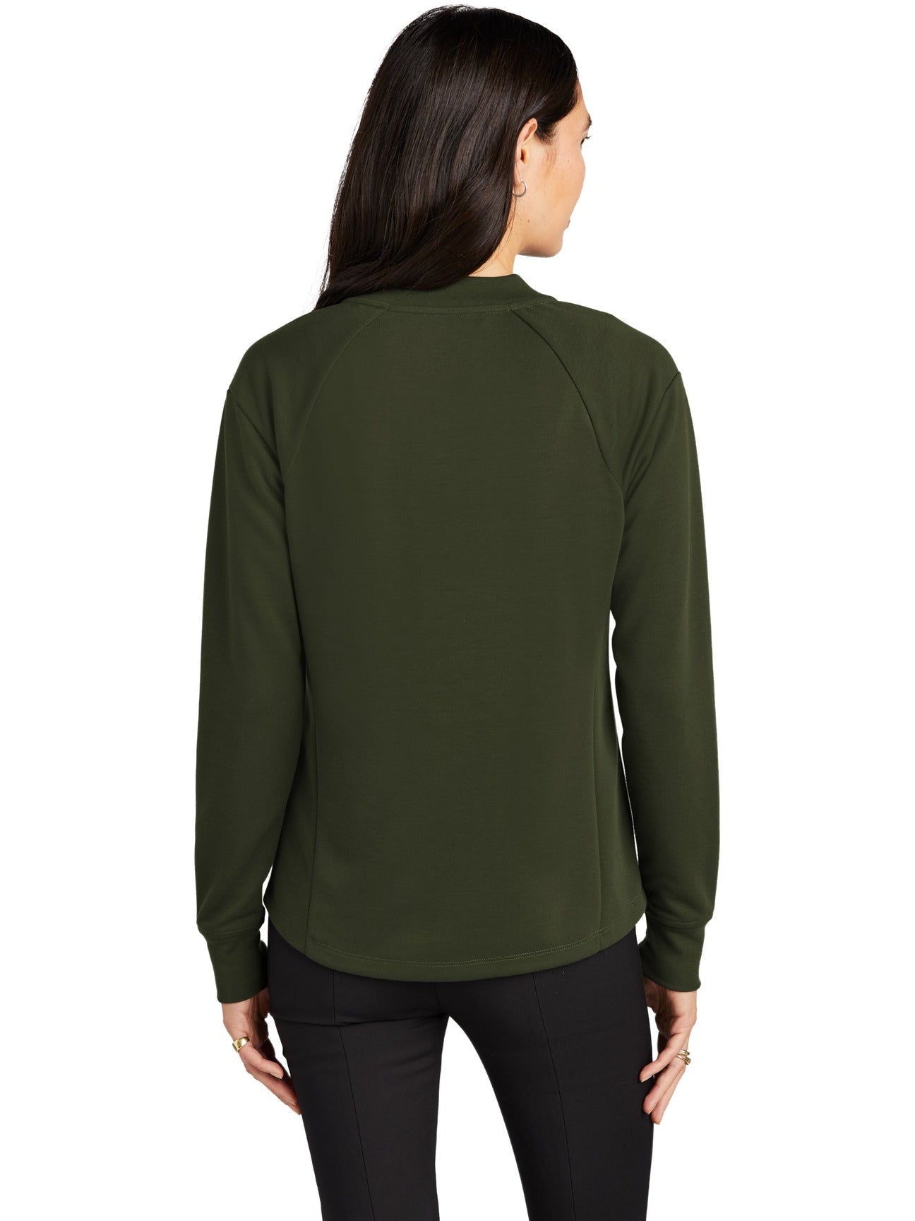 OUTLET - Mercer + Mettle Stylish Ladies Double - Knit Bomber Jacket