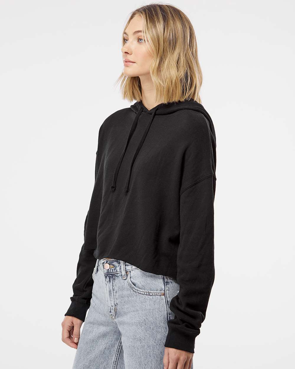 Independent Trading Co. Women's Stunning Lightweight Cropped Hooded Sweatshirt