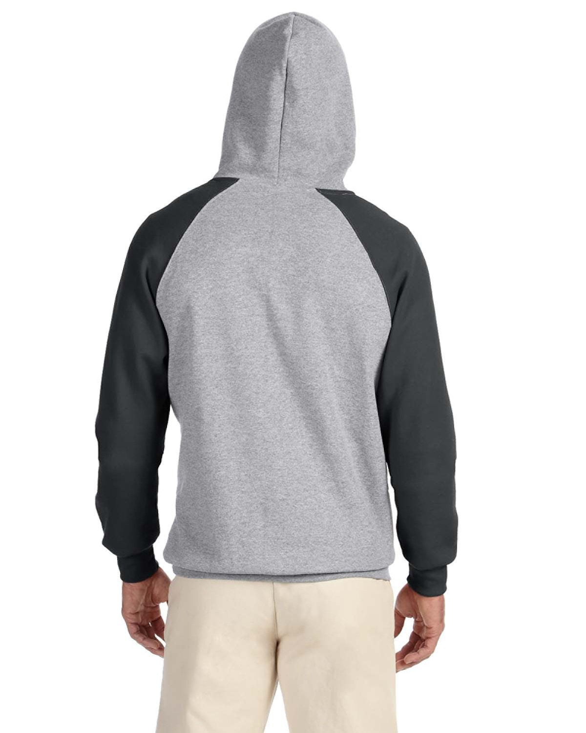 Jerzees NuBlend Colorblock Raglan Pullover Hoodie - The Ultimate Men's Casual Wear