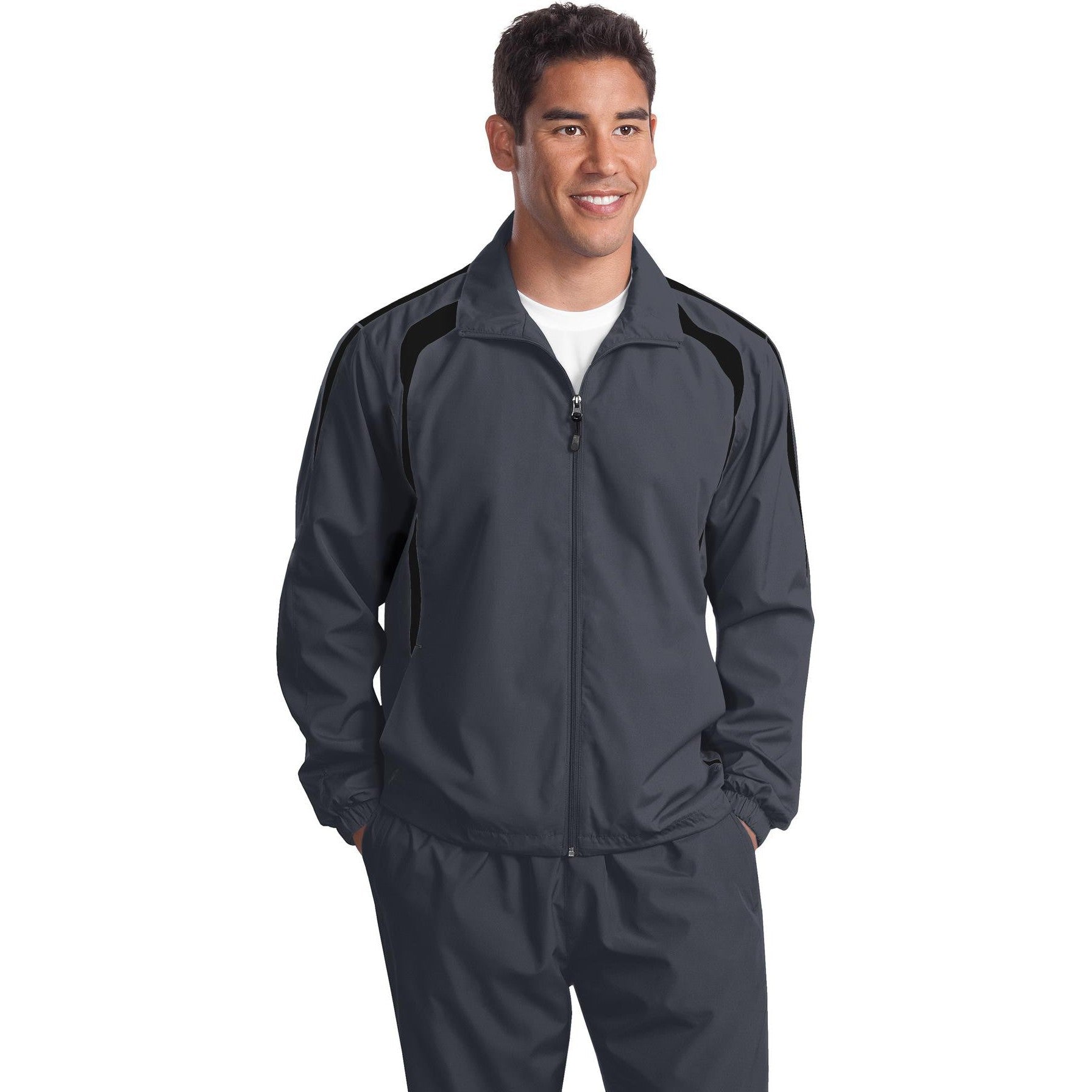 Don't Miss! Sport-Tek Tall Colorblock Raglan Jacket on Closeout