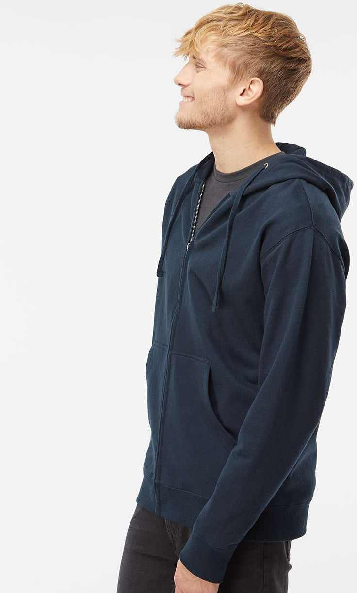 Independent Trading Co. Premium Midweight Full-Zip Hooded Sweatshirt