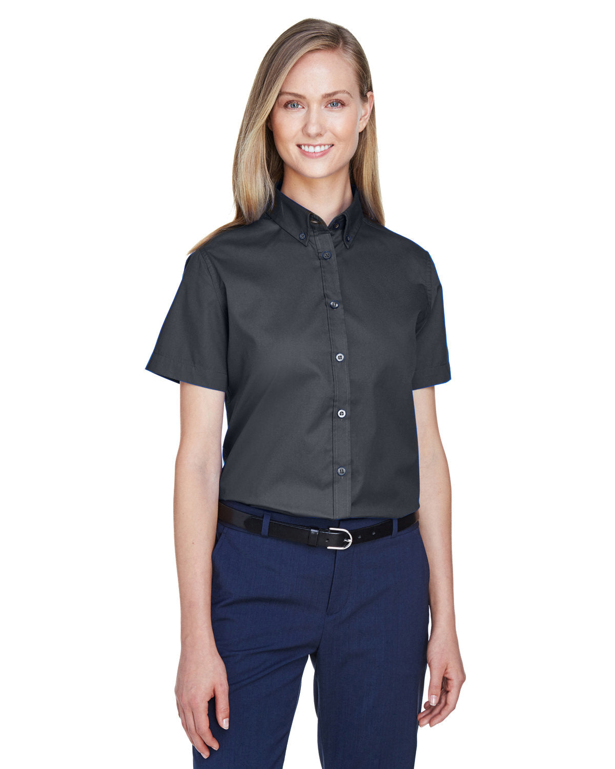 Core 365 Ladies' Optimum Short-Sleeve Twill Shirt: A Must-Have!