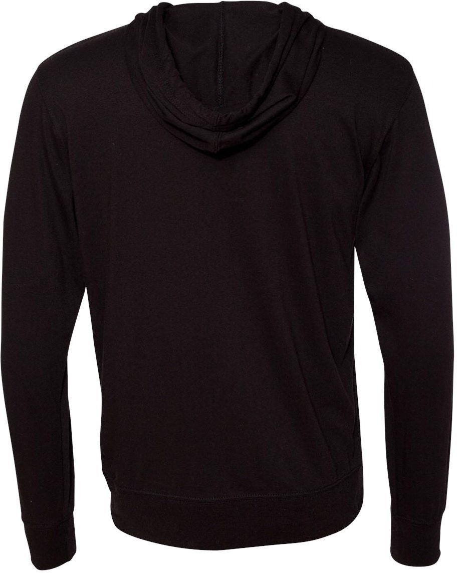 Independent Trading Co. Super Comfy Lightweight Full-Zip Hooded Jersey T-Shirt