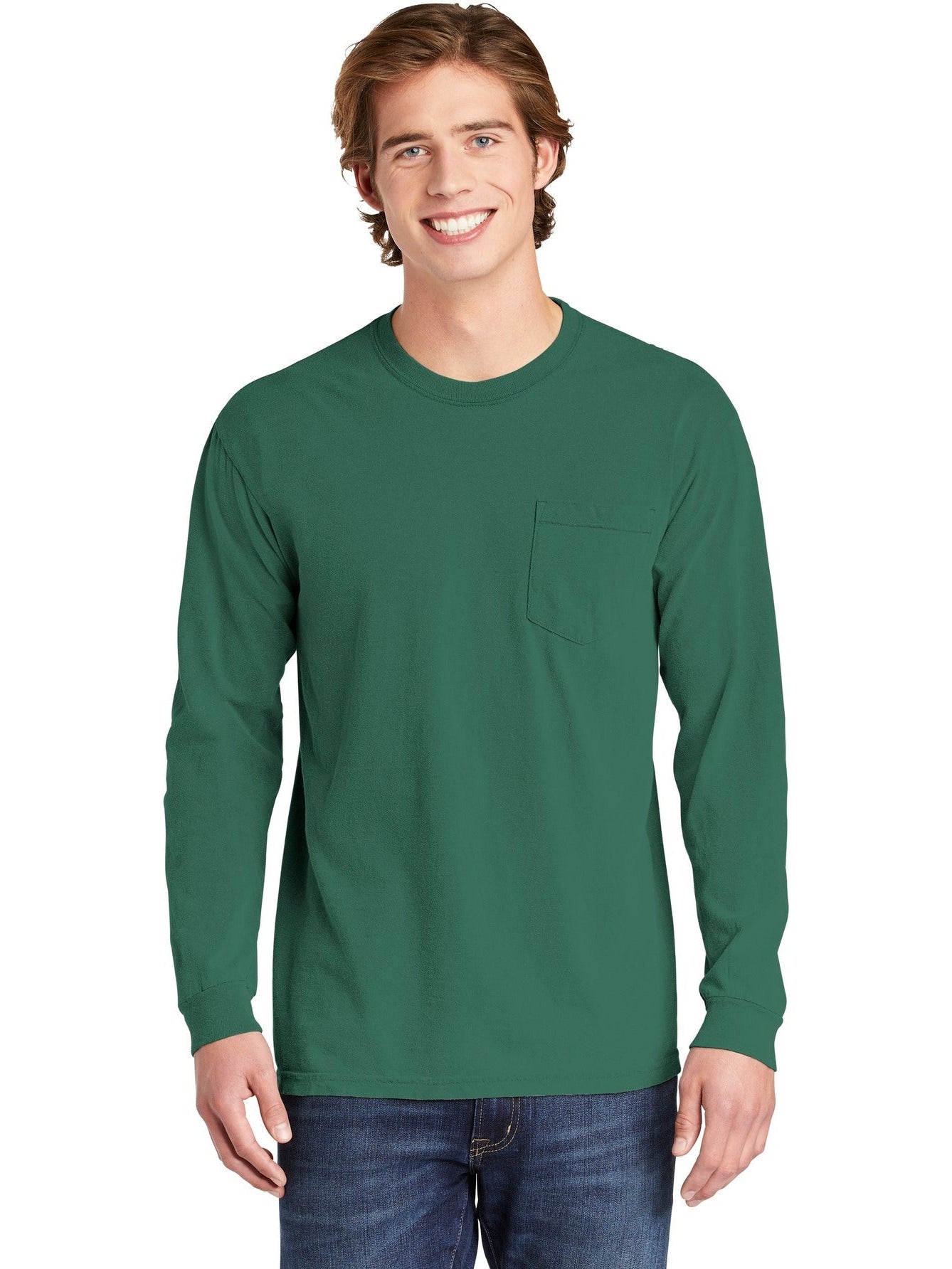 Comfort Colors' Super-Soft Heavyweight Ring Spun Long Sleeve Pocket Tee - Grab Yours Now!
