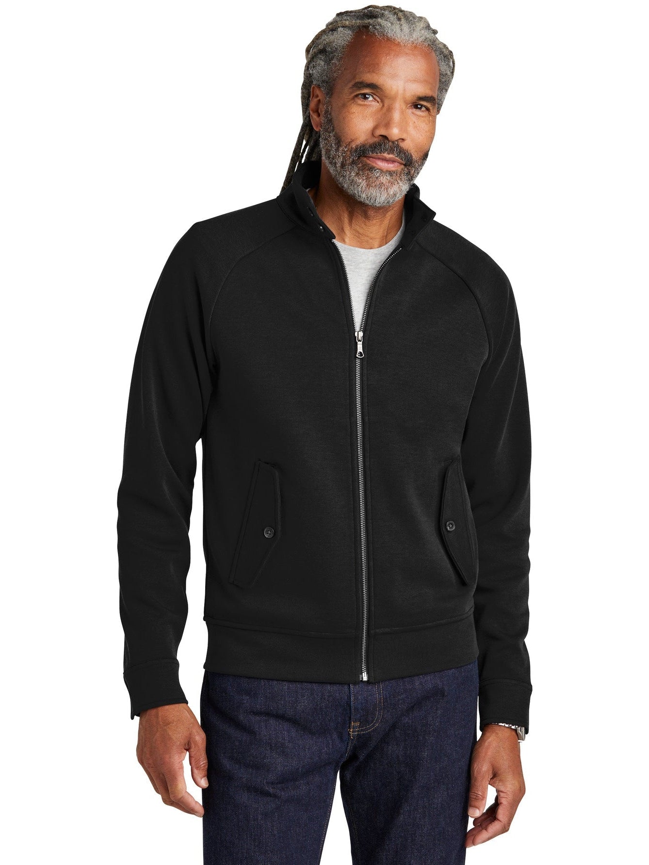 Brooks Brothers Double-Knit Full-Zip Jacket: The Epitome of Casual Cool