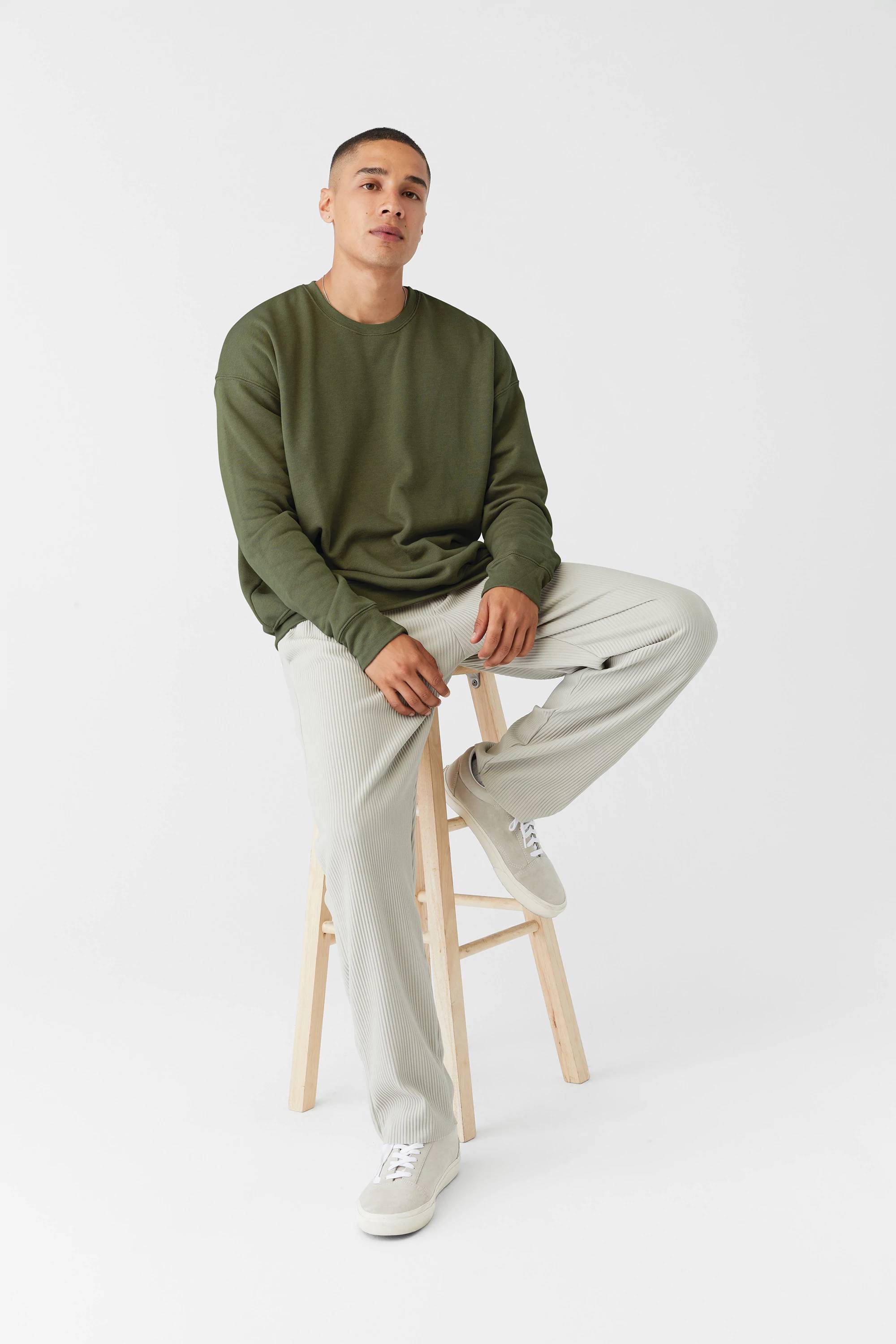 Bella+Canvas Sponge Fleece Drop Shoulder Men's Sweatshirt - A Must - Have!
