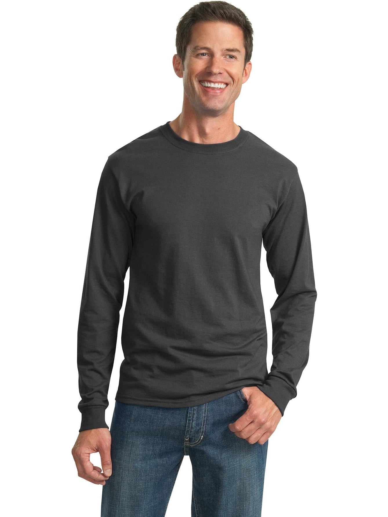 Jerzees Dri-Power 50/50 Cotton/Poly Long Sleeve T-Shirt - Premium Men's Sweatshirt