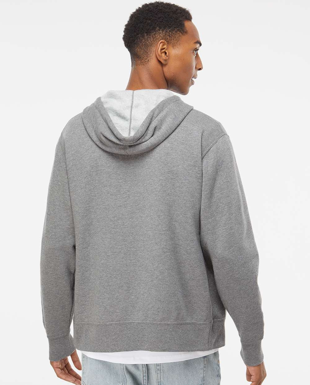 Independent Trading Co. Stylish Lightweight Full-Zip Hooded Sweatshirt