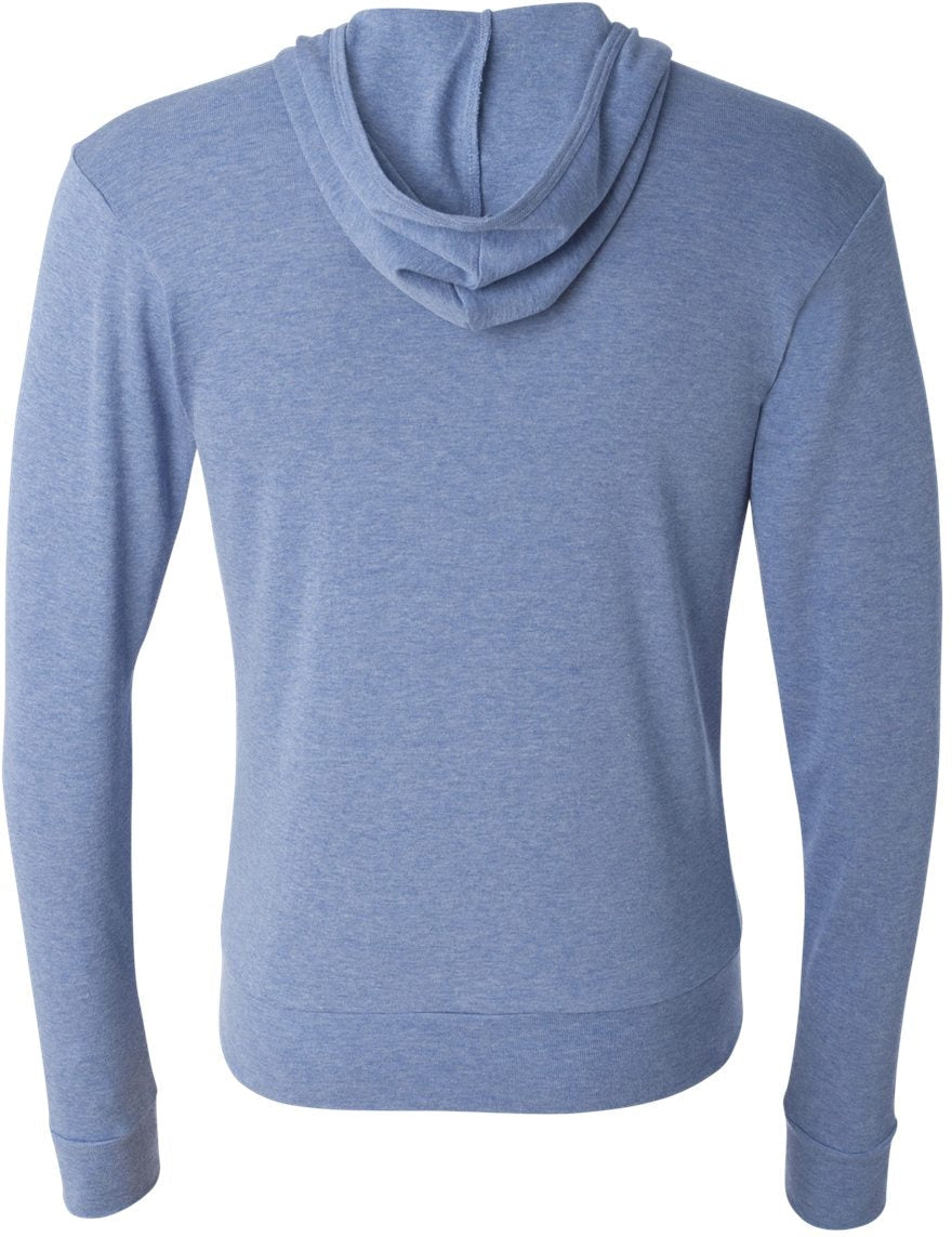 Bella+Canvas Unisex Triblend Lightweight Full-Zip Hooded Long Sleeve Tee - A Must-Have!