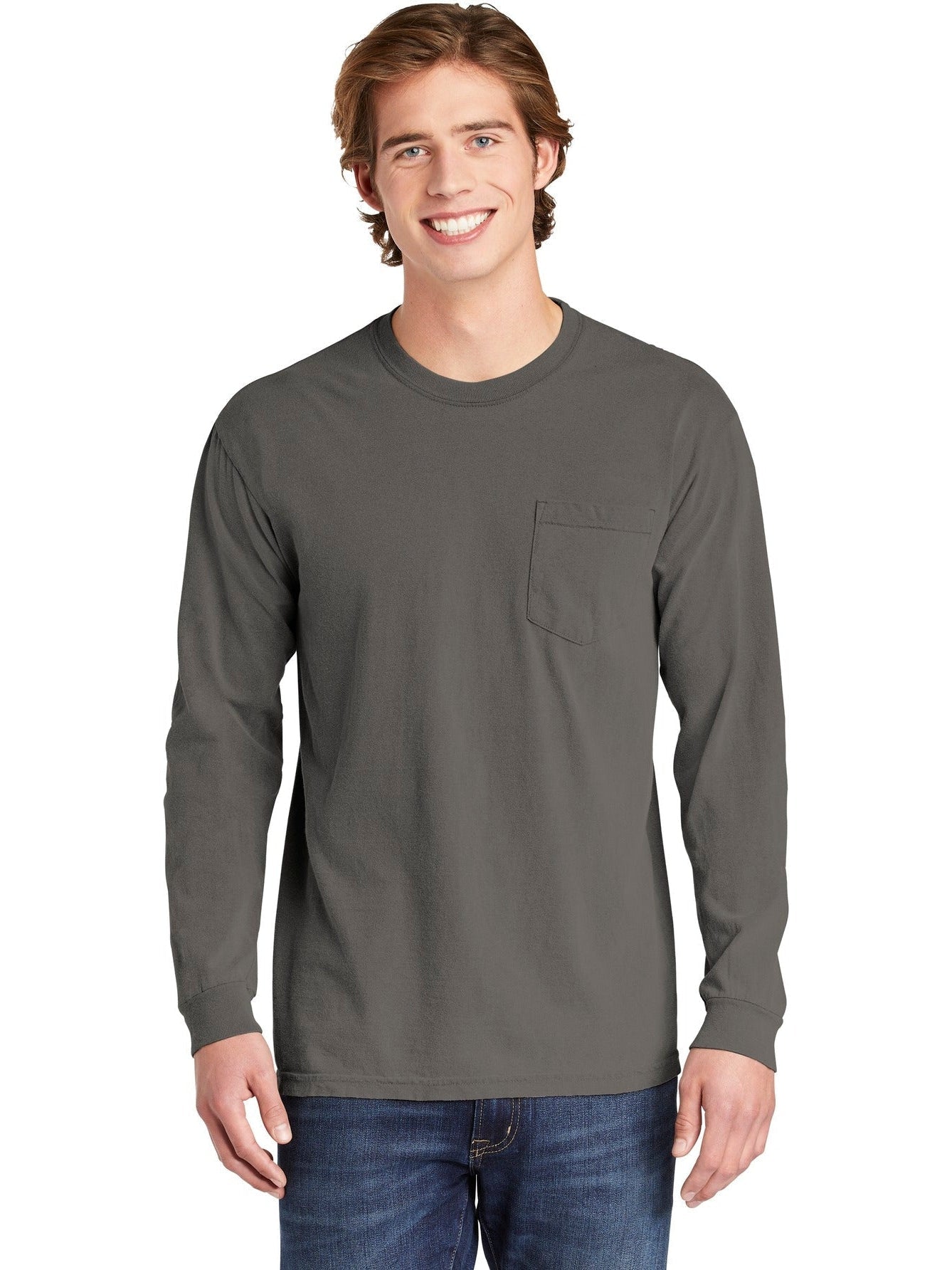 Comfort Colors' Super-Soft Heavyweight Ring Spun Long Sleeve Pocket Tee - Grab Yours Now!
