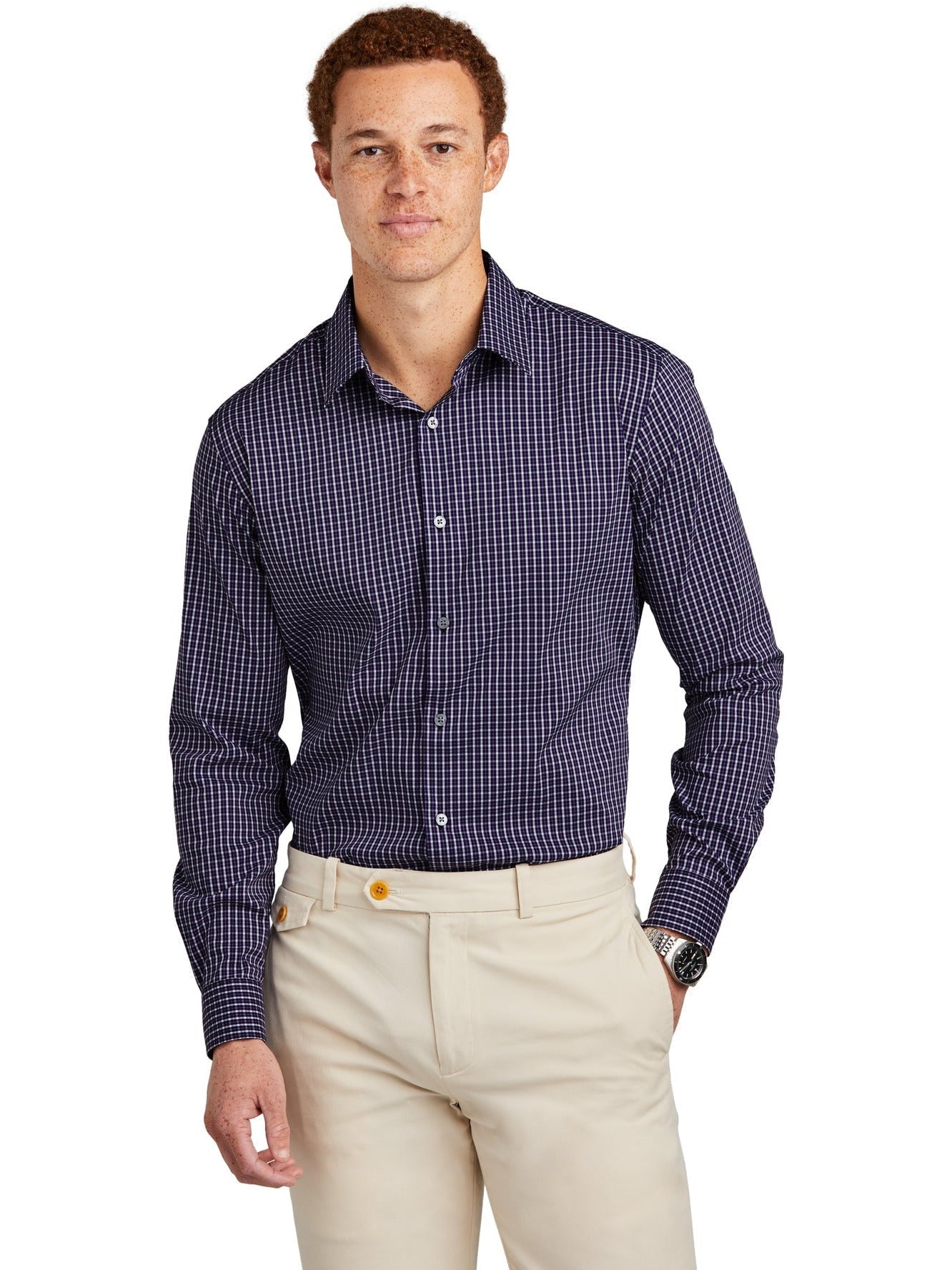 Brooks Brothers Tech Stretch Patterned Shirt: The Ultimate Blend of Style and Comfort