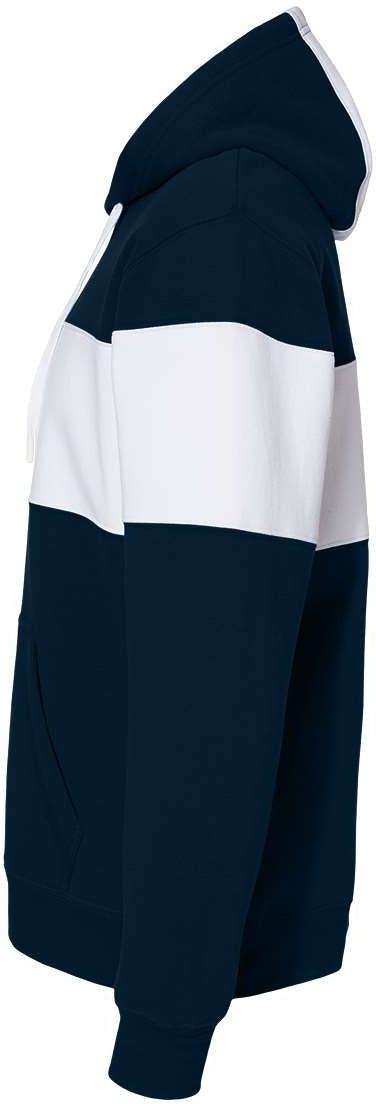 J. America's Stunning Varsity Fleece Colorblocked Hooded Sweatshirt - A Must-Have!